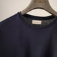 MAGLIA-UOMO-COTONE-BLU-T SHIRT-MADE IN ITALY