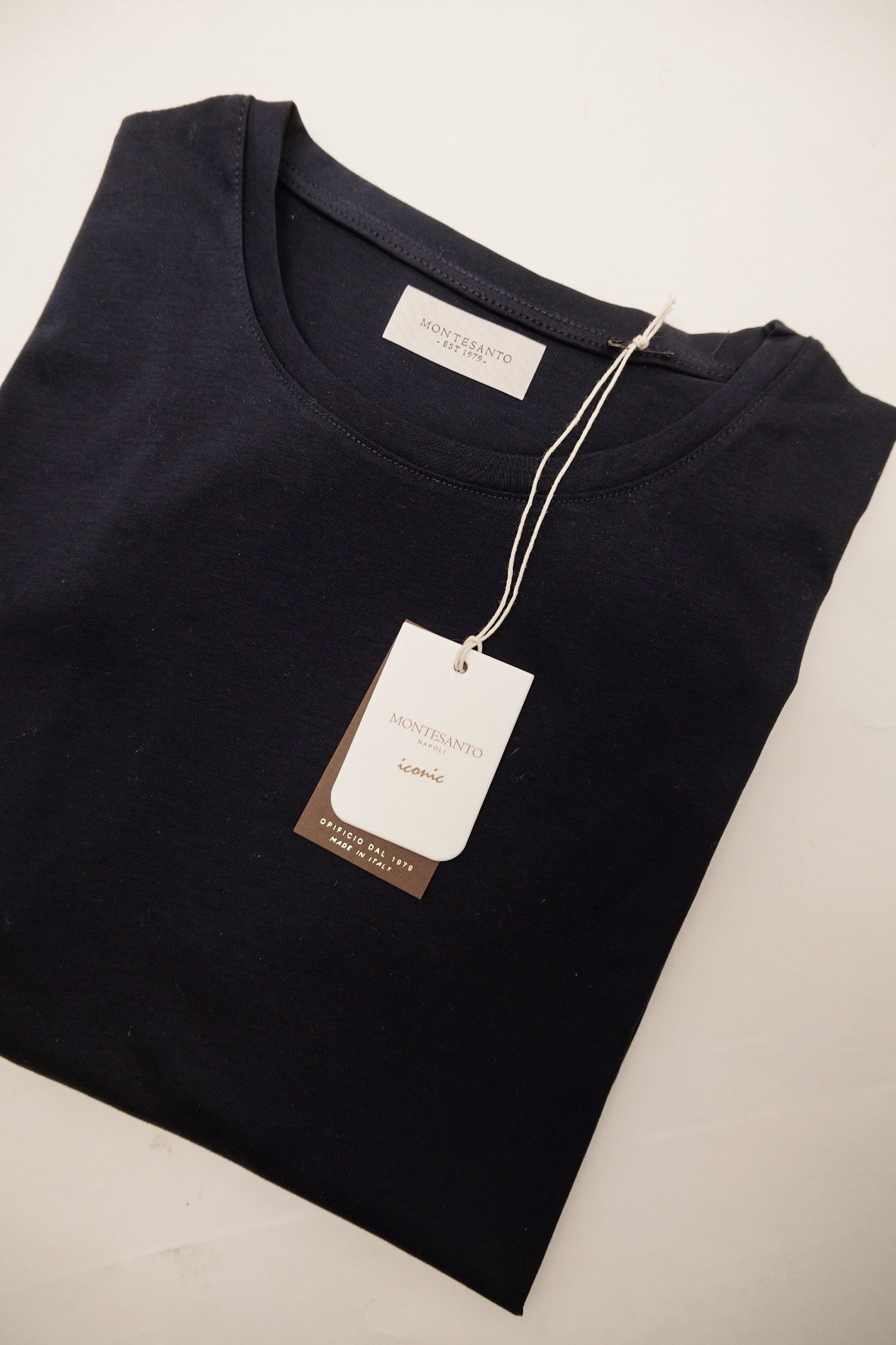 MAGLIA-UOMO-COTONE-BLU-T SHIRT-MADE IN ITALY